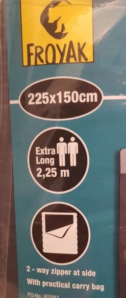 Froyak - 2-persoons Slaapzak XXL Grijs 225 X 150 Cm - Tweepersoonsslaapzak - Tweepersoons - Slaapzak -Kampeer Verkoop 511x1200 1