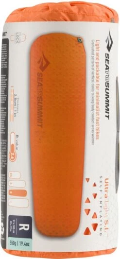 Sea To Summit UltraLight S.I. Regular - Zelf Opbaasbare Slaapmat - 2.5cm - 550g - Oranje -Kampeer Verkoop 556x1200 1