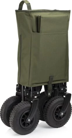 Campart Bolderkar HC-0915 - Opvouwbaar - Bolderwagen Met Stevig Harmonicaframe - Inclusief Opbergtas En Bodemplaat - Groen -Kampeer Verkoop 631x1200