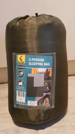 Froyak - 2-persoons Slaapzak XXL Groen 225 X 150 Cm - 2 Persoons Slaapzak Envelop Model Extra Large -Kampeer Verkoop 674x1200 5