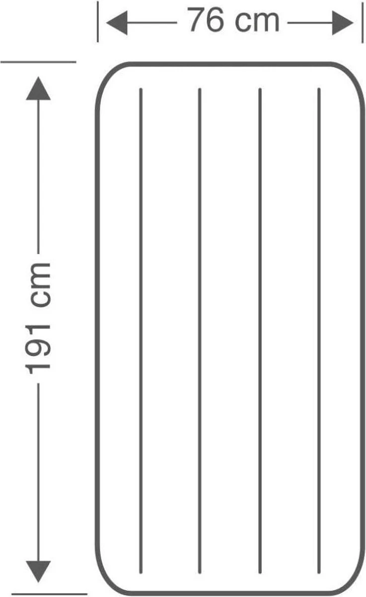 Intex Luchtbed - Classic Downy - Formaat: Cot - B76 X L191 X H25 Cm - 1 Pers. - Met Reparatieset 4 Intex Luchtbed - Classic Downy - Formaat: Cot - B76 X L191 X H25 Cm - 1 Pers. - Met Reparatieset - Image 4