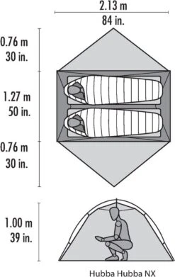 Msr Hubba Hubba Nx Tunneltent - Groen - 2 Persoons -Kampeer Verkoop 758x1200