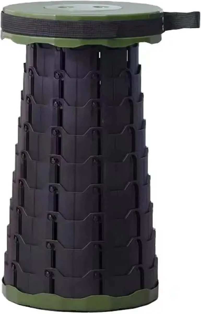 Kampeerkruk - Uitschuifbare Kruk - Military / Groen - Tot 120 Kg - Travel Stool - INCLUSIEF OPBERGZAK - Opvouwbare Campingkruk - Inklapbaar Krukje - Telescopische Kruk - Camping - Outdoor 4 Kampeerkruk - Uitschuifbare Kruk - Military / Groen - Tot 120 Kg - Travel Stool - INCLUSIEF OPBERGZAK - Opvouwbare Campingkruk - Inklapbaar Krukje - Telescopische Kruk - Camping - Outdoor - Image 4