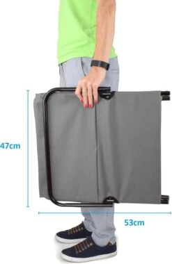 Strandmat Opvouwbaar Met Schouderband - Strandstoel Grijs 145x47x52 -Kampeer Verkoop 779x1200