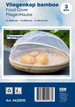 Voedselkap - Vliegenkapjes Bamboe Set 3 Stuks - Flystopper -Kampeer Verkoop 846x1200 2