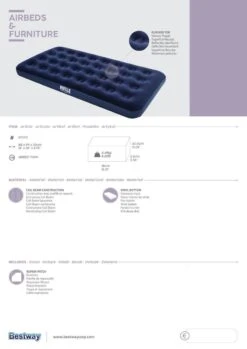 Pavillo Twin Luchtbed - 1-Persoons - 188x99x22 Cm -Kampeer Verkoop 849x1200 6