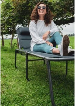 Travellife Barletta Ligbed - Antraciet / Donkergrijs -Kampeer Verkoop 854x1200