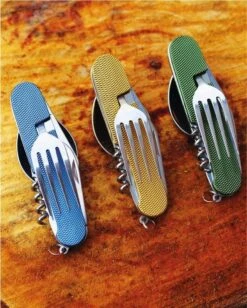 Merkloos Bestek - All -In-One Vork / Lepel / Mes / Flesopener/ Tirbuson - Blauw -Kampeer Verkoop 961x1200 2