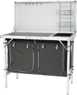 Campart Campingkeuken KI-0757 – Complete Keuken En Campingkast – Opvouwbaar En Inclusief Draagtas - Grijs -Kampeer Verkoop 969x1200 2