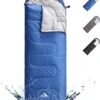 HikeMeister ® Mummy Slaapzak Kamperen Blauw Ca. 220 X 75 Cm Met Draagtas -Kampeer Verkoop 974x1200