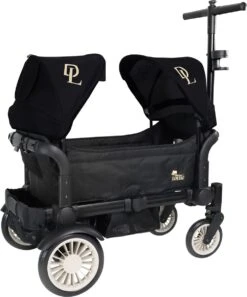 Deryan Luxe Sandy Bolderkar - Duo Buggy - Tandem Buggy - Opvouwbaar - Inklapbare Bolderwagen - Duo Kinderwagen - Zwart -Kampeer Verkoop 999x1200 1